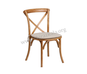 تصویر  صندلی روستیک چوبی