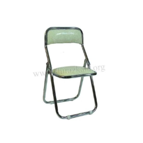 تصویر  صندلی کودک تاشو فلزی سفید