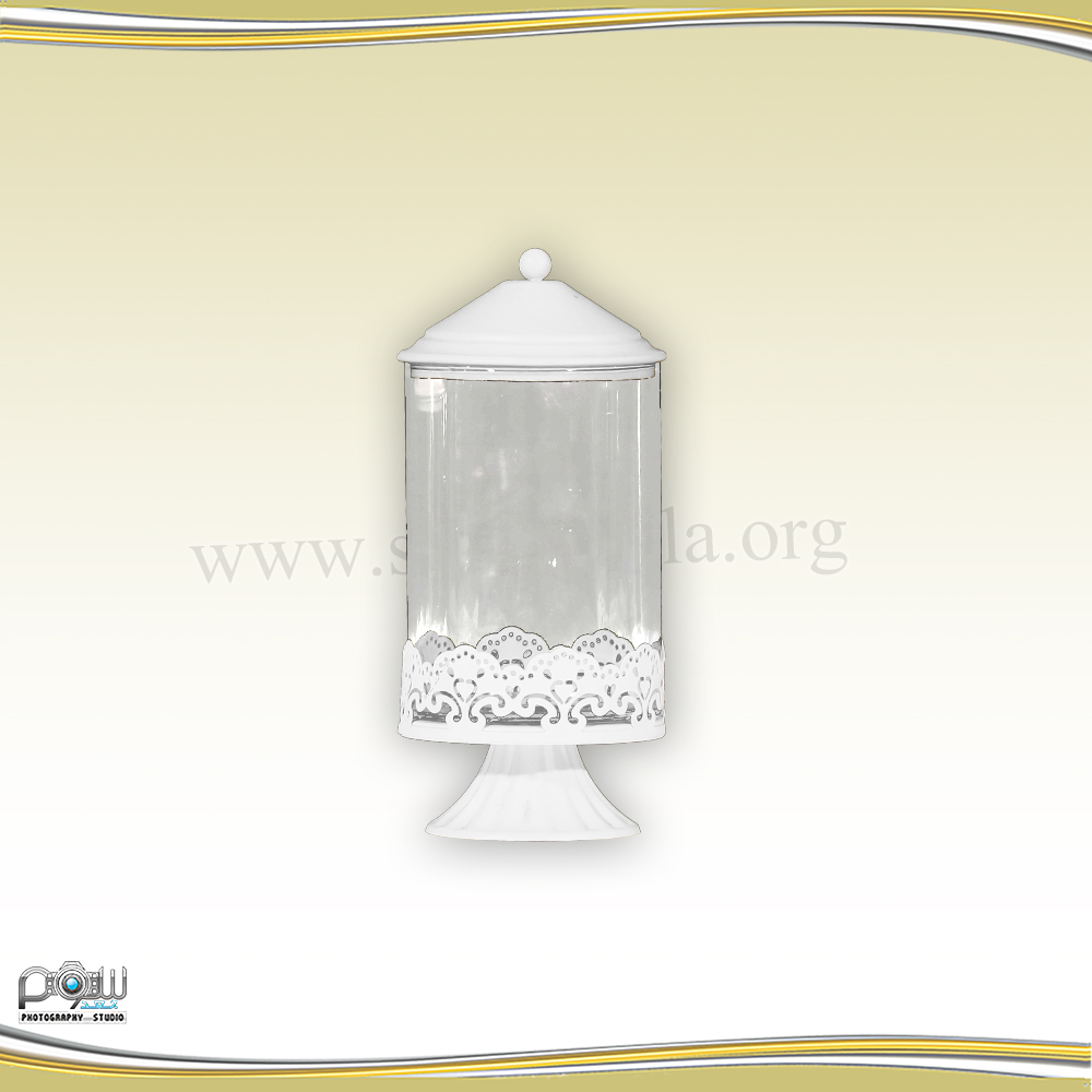 تصویر  ظرف کندی سفید کوچک