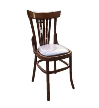 تصویر  صندلی روستیک چوبی لاین بک